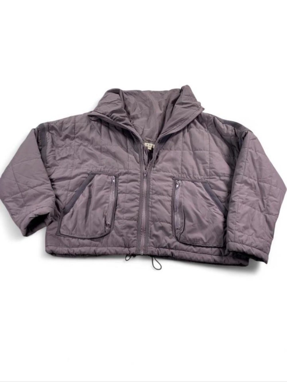 POL Quilted Puffer Lavender Drop Shoulder Jacket Size Medium